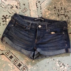Express denim shorts